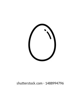 egg icon, illustration design template