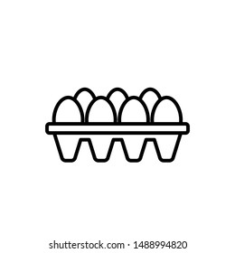 egg icon, illustration design template