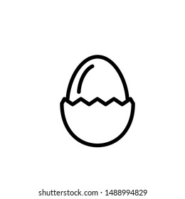 egg icon, illustration design template