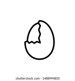 egg icon, illustration design template
