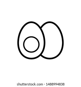 egg icon, illustration design template