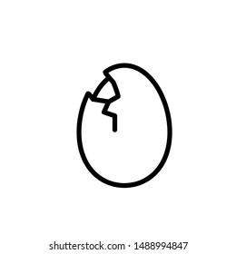 egg icon, illustration design template