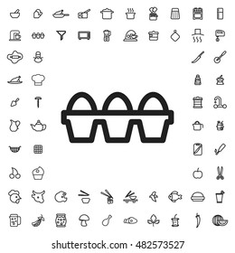 Egg icon illustration isolated vector sign symbol