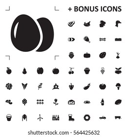egg icon illustration isolated vector sign symbol