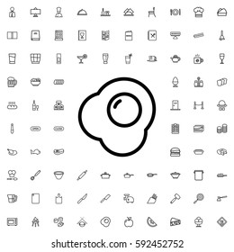 egg icon illustration isolated vector sign symbol. Restaurant icons vector set.