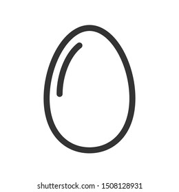 Egg icon isolated on white background. Easter symbol modern, simple, vector, icon for website design, mobile app, ui. Vector Illustration