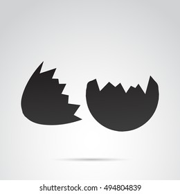 Egg icon isolated on white background. Vector art.