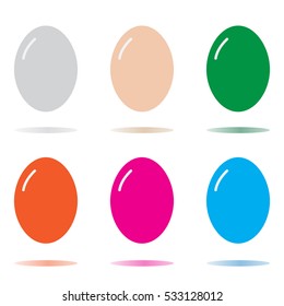 egg icon isolated on white background. egg sign. 