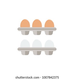 Egg icon isolated vector illustration on white transparent background