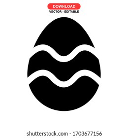 egg icon or logo isolated sign symbol vector illustration - high quality black style vector icons
