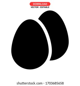 egg icon or logo isolated sign symbol vector illustration - high quality black style vector icons
