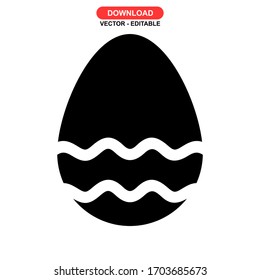 egg icon or logo isolated sign symbol vector illustration - high quality black style vector icons
