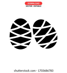 egg icon or logo isolated sign symbol vector illustration - high quality black style vector icons
