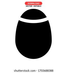egg icon or logo isolated sign symbol vector illustration - high quality black style vector icons
