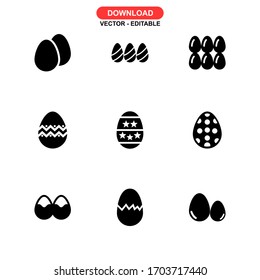 egg icon or logo isolated sign symbol vector illustration - Collection of high quality black style vector icons
