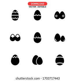 egg icon or logo isolated sign symbol vector illustration - Collection of high quality black style vector icons
