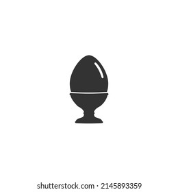 Egg icon in modern flat style. Vector sign