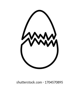 icono de huevo sobre fondo blanco
