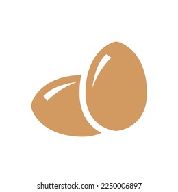 egg icon on a white background, vector illustration
