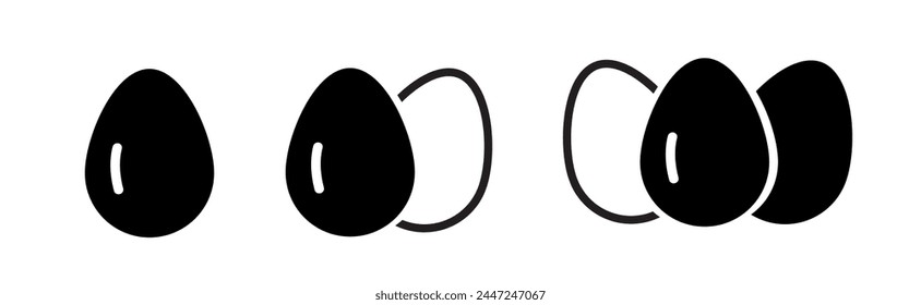 egg icon on white background