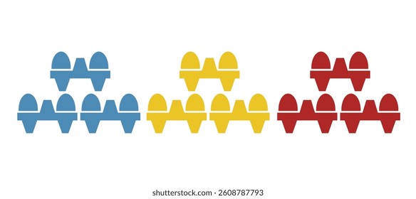 egg icon on white background, vector illustration