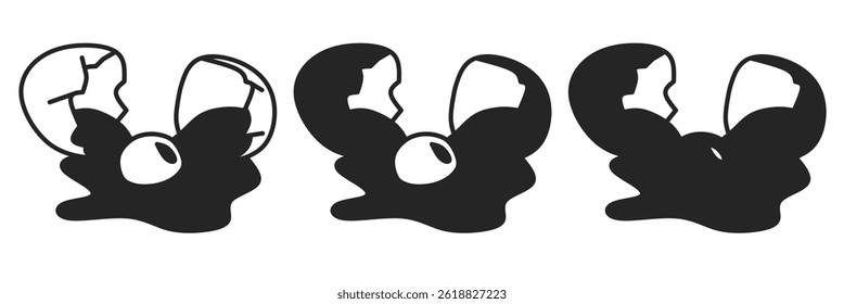 Ícone de ovo no fundo branco. Ilustração do ovo do logotipo do vetor.