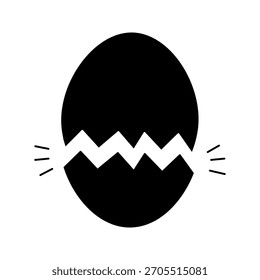 egg icon on white background