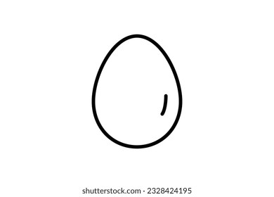 Egg icon. icon related to element of bakery, breakfast food. Line icon style design. Simple vector design editable