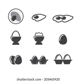 Egg Icon Set