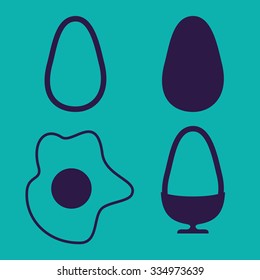 Egg Icon Set