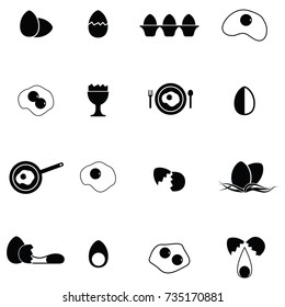 egg icon set