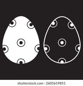 egg icon set design eps 10 