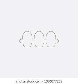 egg icon sign signifier vector