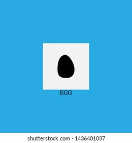 egg icon sign signifier vector