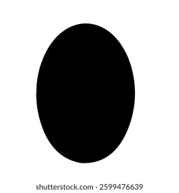 Egg icon silhouette sign illustration