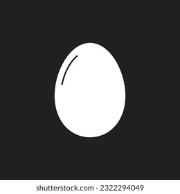 egg icon simple design art eps 10