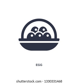 egg icon. Simple element illustration from agriculture concept. egg editable symbol design on white background. Can be use for web and mobile.