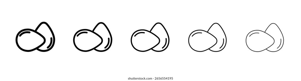 Ícone de ovo ilustração simples logotipo arte