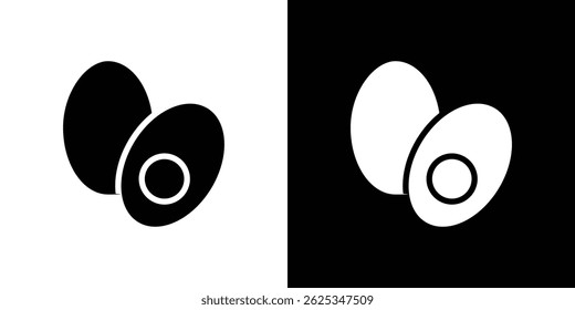 Egg icon simple line vector. Symbol, logo.