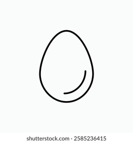 Egg icon. simple vector icon
