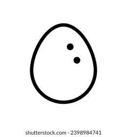 Egg icon. Simple vector sign