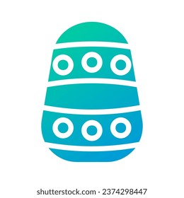 Egg icon solid gradient green blue colour easter illustration vector element and symbol perfect.