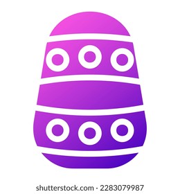 egg icon solid gradient purple pink colour easter illustration vector element and symbol perfect. Icon sign from modern collection for web.