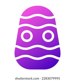 egg icon solid gradient purple pink colour easter illustration vector element and symbol perfect. Icon sign from modern collection for web.