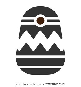 icono de huevo color de color gris sólido de la ilustración de la Pascua elemento vector y símbolo perfecto. Signo de icono de la colección moderna para la web.