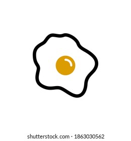 Eiersymbol, Vektorgrafik auf weißem Hintergrund.