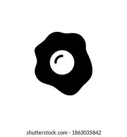 Egg icon symbol vector on white background.