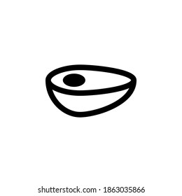 Eiersymbol, Vektorgrafik auf weißem Hintergrund.