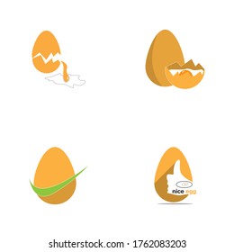 Egg icon and symbol vector template