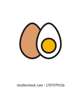 Icono De Huevo En Vector De Diseño A La Vez Eps 10